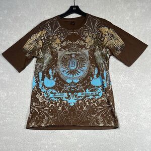 Brave Heart Shirt Men Medium Graphic Embellishment Donour Dignitas By Affliction